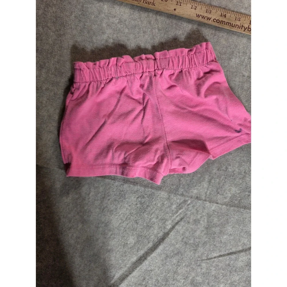 Childrens Place Girls Pink Knit Shorts Elastic Paperbag Waist Size 5T Casual